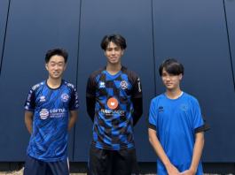 名門サッカークラブで撮影する日本人選手